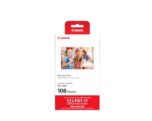 Canon Selphy CP1500 Wireless Compact Photo Printer (Black) + RP-108 High-Capacity Color Ink/Paper Set, 4"x6" Prints, 108 Sheets - image 6