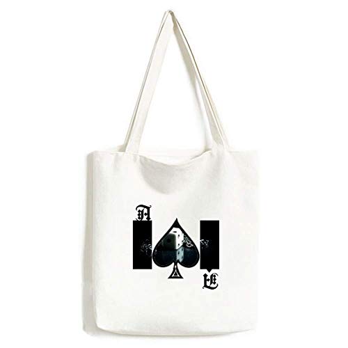 Sac à main en forme de dé Poker Spade lavable pour activités créatives