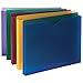 Smead Poly File Jacket, Straight-Cut Tab, 1" Expansion, Letter Size, Assorted Colors, 10 per Pack (89610)