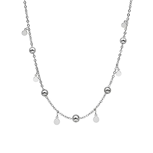 Collier chaîne clavicule pendentif rond bijoux plage été pour femme
