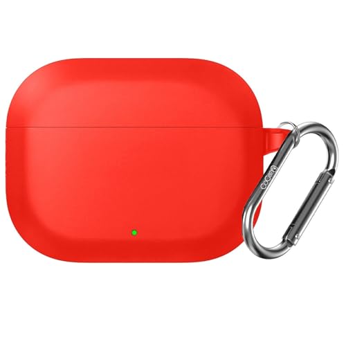 Image of Soft Silicone Case Cover Compatible for OnePlus Nord Buds 3r (2025) -Red