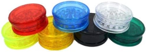 R2K® Plastic Herb Grinder 3 Part Magnetic Shark Teeth Assorted Colours, 60mm 3 Piece Herb Grinders Portable and Pocket Size, Smell Proof Airtight Stash Compartment 2024 Design (Random)