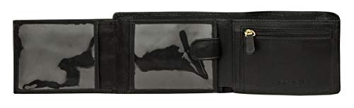 Image of Hidesign Black Leather Men's Wallet (8903439782009)
