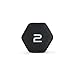 CAP Barbell Black Neoprene Coated Dumbbell, 2 lb Single