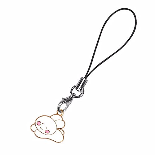 Weisha Phone Charms 1Pc Cute Cartoon Bunny Dogs Mobile Phone Strap Keychains Charms Bag Pendant Decoration Hanging Ornaments Phone Accessories(05) #TOP2