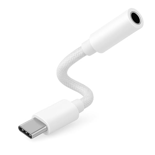 Apple-Original USB Type C to 3.5 mm Headphone Jack Adapter, USB-C to AUX Audio Converter Cable, Earphone Splitter Compatible with iPhone 15/16 and...