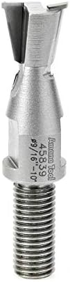 Amana Tool - 45839 Carbide Tipped Dovetail For Brookman machines 10 Deg x 9/16 Dia x 3/8 B