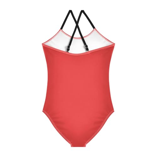 Red Bathing Suits for Girls Kids Swimsuits Summer Beach One Piece Swimsuits Swimwear2