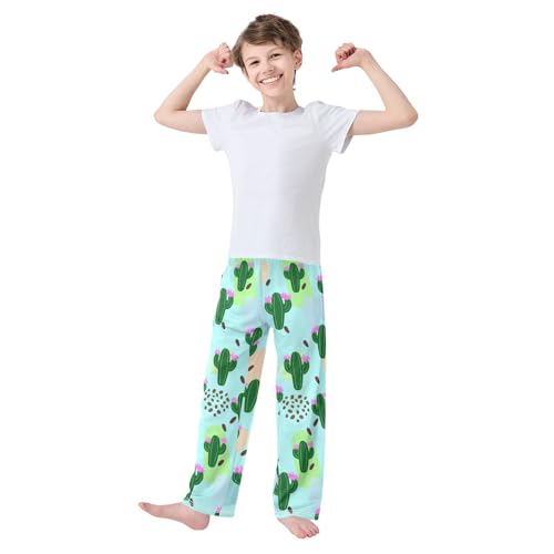 J JOYSAY Flowering Cactus Plant Pajamas Pants Soft Long Pajama Bottoms Lounge Sleep Pants Size S-XL3