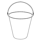 neoLab Eimer aus Edelstahl, 15 L Volumen