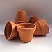 Price comparison product image Weston Mill Pottery - [F9 Terracotta Plant Pots (pack of 10) 9cm diameter x 8cm high