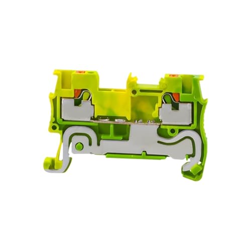 Connecteur de fil de terre PT1.5-PE à ressort enfichable pour rail DIN lot de 10
