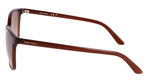 Nautica Women's Sunglasses N2243S - Crystal Brown with Brown Gradient Lens by Nautica - Image 3