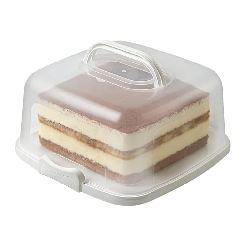 de postre reutilizable, portador portátil de almacenamiento de pasteles, tapa de 10 pulgadas y contenedor de asa, de protección de alimentos, transporte de pasteles para magdalenas