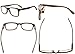 4 Pack Classic Reading Glasses Spring Hinges Comfort Readers for Men and Women(4 mix color,+2.75)