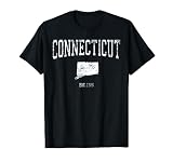 Connecticut T-Shirt Vintage Sports Design CT
