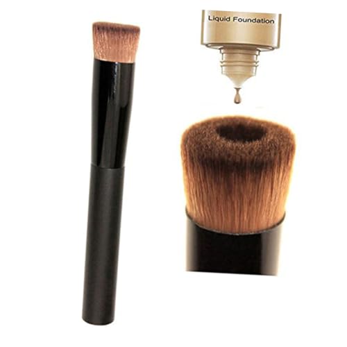 Didiseaon Foundation Brush for Liquid Makeup Concave Face Makeup Brush Lightweight Women's Beauty Tool Skincare Cosmetics