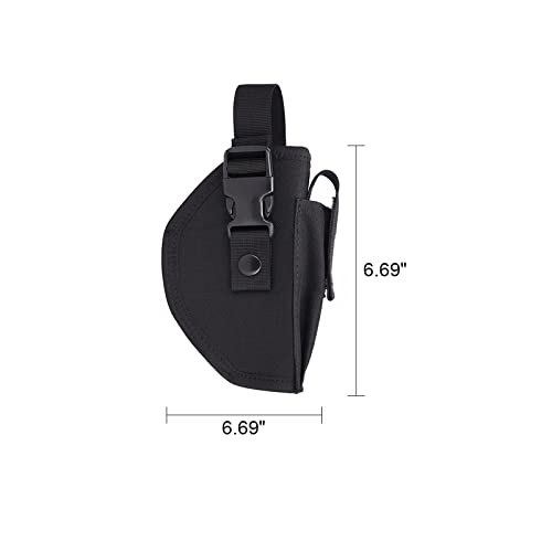 Sanseenia Gun Holster For Pistols 9Mm, Tactical Belt Concealed Carry Holster For Men Women, Hand Gun Holder Pouch Fits Right Hand With Mag Pouch, Universal Outside The Waistband Holster #TOP2