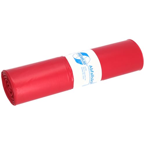 Müllsäcke DEISS PREMIUM rot, 60 my, 120 Liter