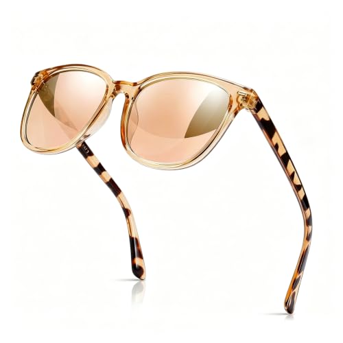 Image of Myiaur Polarized Sunglasses for Women with UV400 Protection Mirrored Lens