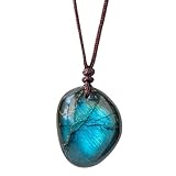 Matériau en labradorite naturelle. Ce collier en labradorite est fabriqué à partir de labradorite authentique, assurant solidité, unicité et durabilité pour les occasions quotidiennes et spéciales