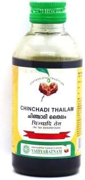 Vaidyaratnam Chinchadi Thailam 200 ml (Pack of 2) Ayurvedic herbal products, Ayurveda Organic products