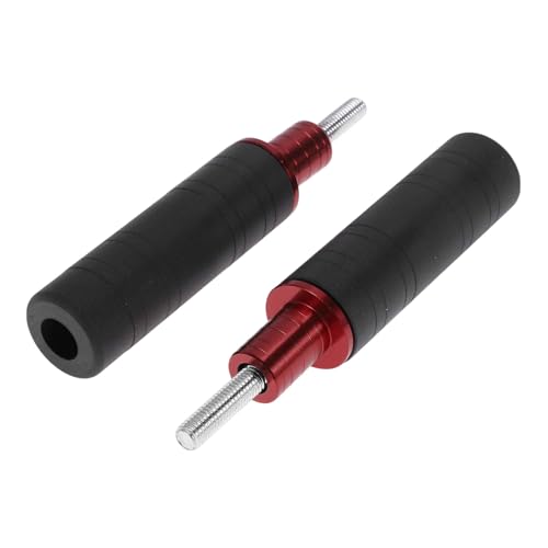 A ABSOPRO 0.67 Motorcycle Slider Frame Aluminum Alloy Plastic Wheel Fairing Protection Crash Pad Protector Guard 1.14 4.69 Red 2 Pcs