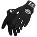 Mechanics Gloves Tool Handz Plus Durable Titan Synthetic Leather Gloves, Black, Small