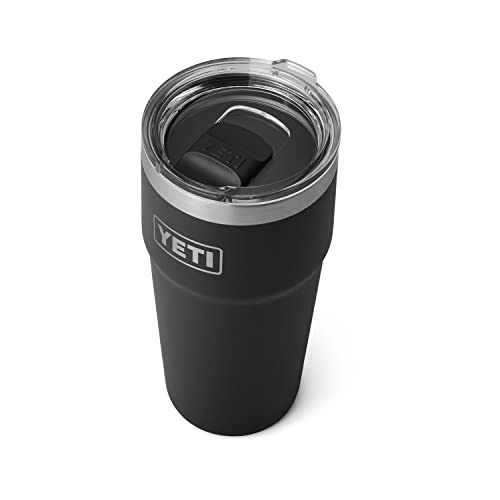 YETI Rambler Stackable Pint, Vacuum Insulated, Stainless Steel with MagSlider Lid, Black - image 1