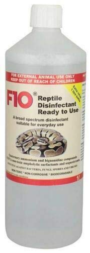 Fab Finches F10 Reptile Ready to Use Disinfectant 1 Litre REFILL Terrariums Pet Cleaner