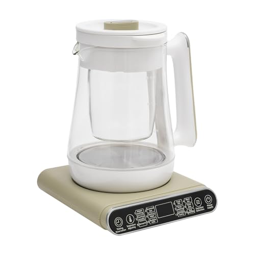 Hervidor Eléctrico de Vidrio con Infusor 1.8L 110V Blanco miniatura 6