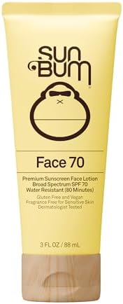 Sun Bum Original SPF 70 Sunscreen Face Lotion - Travel Size - 3 oz