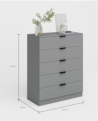 Home Source Phoenix cómoda de madera de ingeniería gris de alta densidad 4