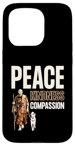 Peace Kindness Compassion Walk for Peace Monk & Aloka Dog �X�}�z�P�[�X iPhone 15 Pro �p