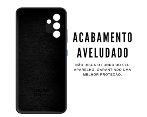Capa capinha anti impacto Silicone aveludada para Samsung Galaxy A54 5G + Película de vidro 3D Premi