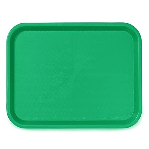 Set Of 12 - Truecraftware Plastic Fast Food Trays 12 X 16" - Cafeteria Trays - Food Serving Trays - Restaurant Trays - Assorted Colors #TOP5