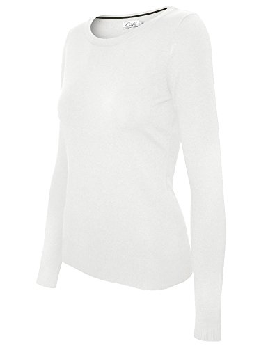 Image of Cielo Women's Solid Soft Stretch Pullover Knit Sweater