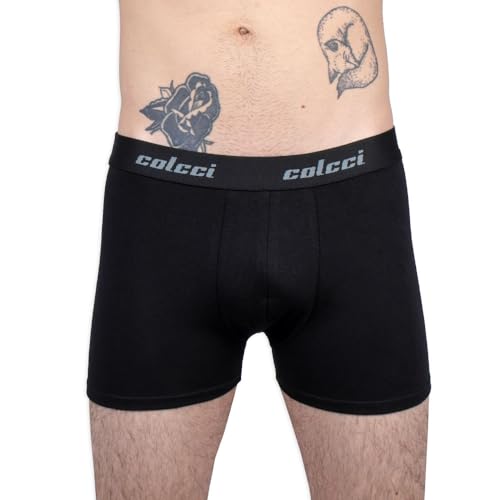 Kit 3Cueca Boxer Cot Elast , Colcci, Masculino, Branco/Preto/Cinza Mescla, M