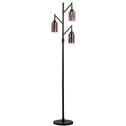 Jonathan Y Jyl8011A Clark Tiffany-Style 71" Multi-Light Led Floor Lamp, Tiffany, Traditional, Art Nouveau Style, Office, Living Room, Family Room, Dining Room, Bedroom, Foyer, Bronze #TOP4