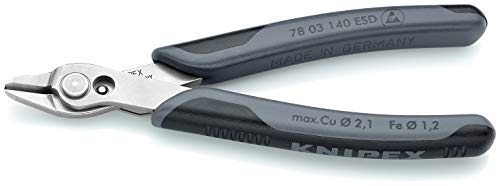 Corte sin dañar microchips con Electronic Super Knips XL KNIPEX alicates ESD acero inoxidable 2