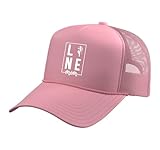 Line Mom Lineman Mom of A Lineman Mama Line Mother Trucker Hat with Adjustable Mesh Back, Pink