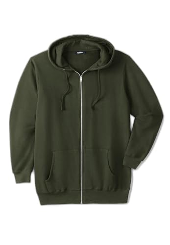 Image of KingSize Men's Big & Tall Fleece Zip-front Hoodie Jacket