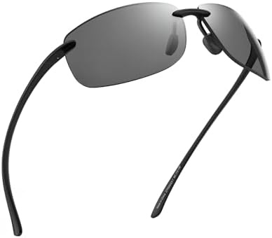 JIM HALO Sport Sunglasses Men Womens TR90 Rimless for Driving Running Golf