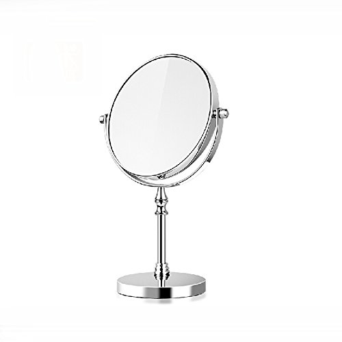 Mecora 6 Inch Classic Two Sided 360 Degree Tabletop Swivel Vanity Mirror 3x Magnification Chrome Finish Mm30301 (6-inch)