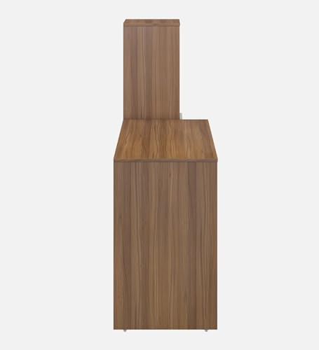 Image of Divine Study Table Engineered Wood | Free Standing | Exotic Teak & Frosty White Finish | Home & Office Desk with Storage | Water & Scratch Resistant