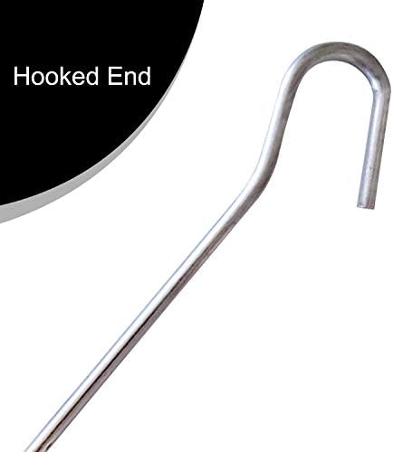 ANSIO Tent Pegs Pack of 10 Galvanised Metal Pegs 5mm x 9inch, Heavy Duty Camping Ground Pegs, Ideal for Camping,Hiking,Traveling,Beach and Outdoor