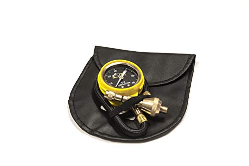 Image of AEV EZ Tire Deflator 0-60 PSI Tire Pressure Gauge Rapid Air Down Offroad Kit with Black Recovery Gear Pouch