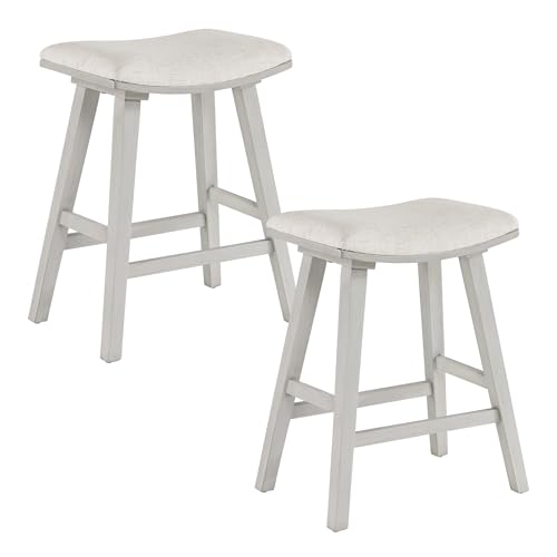 Coley Linen Fabric Saddle Stool