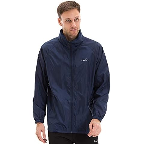 U.mslady Windbreaker Cycling Jacket Water Resistant Lightweight Jacket For Men(Blue-S) Cover
