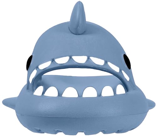 Image of KVbabby Kids Shark Slides Boys Girls Cloud Sandals | Cloud Sandals，Open Toe，Beach Pool Water Shoes，Slip-on，Lightweight，Non-Slip，Soft，Flexible，EVA Slippers